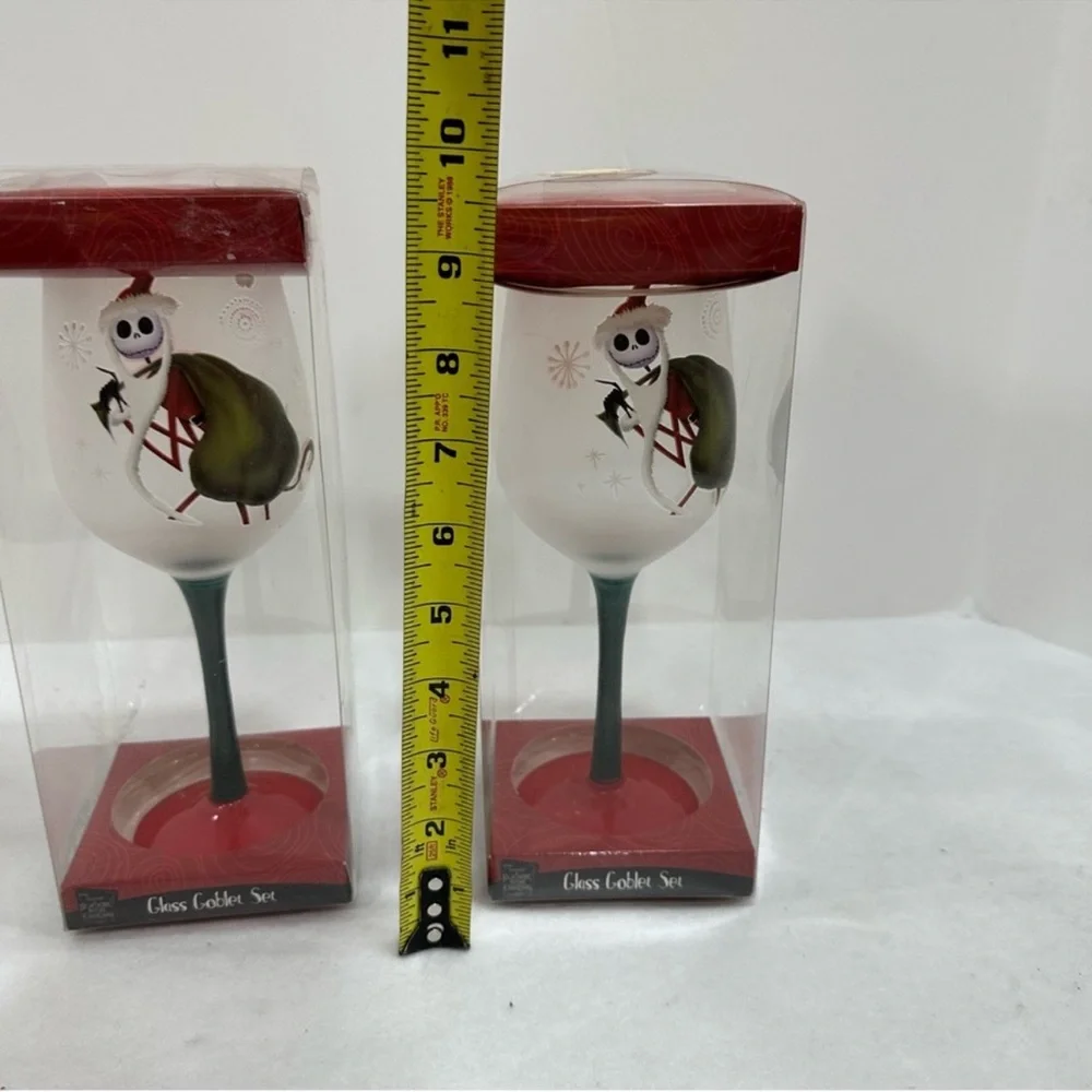 Nightmare Before  Christmas Wine Glasses